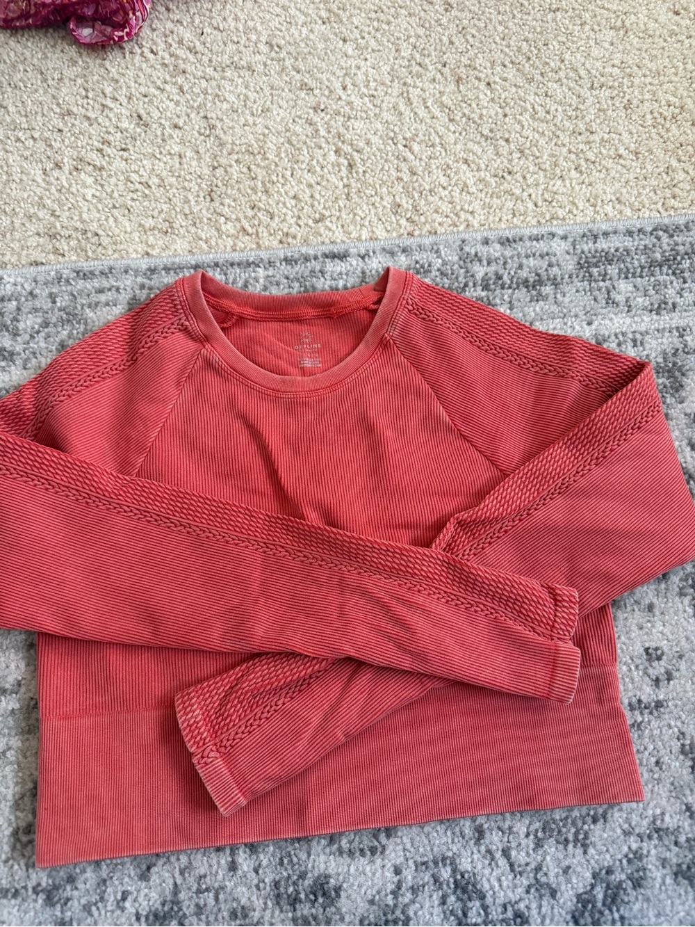 Offline by Aeerie - Women's Coral Red Knit Pullover Sweater